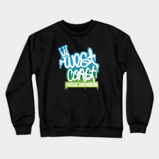 West Coast Vintage & Modern logo design. Crewneck Sweatshirt